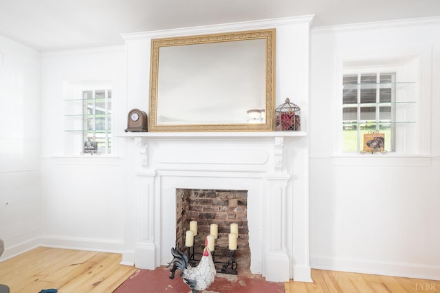 7505 Timberlake Rd, Lynchburg, VA 24502 - detailed view of wood finished floors, crown molding, and baseboards