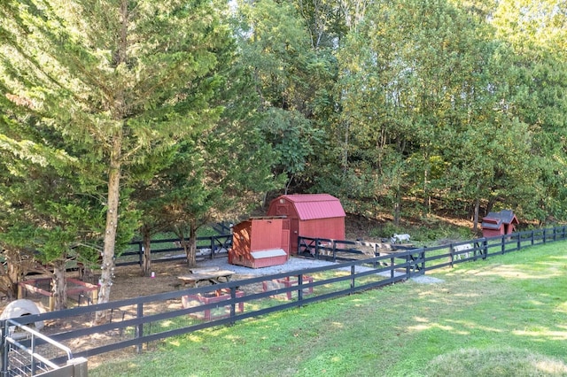 7505 Timberlake Rd, Lynchburg, VA 24502 - view of yard with a storage shed and an outdoor structure