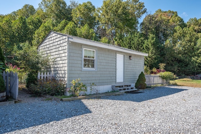7505 Timberlake Rd, Lynchburg, VA 24502 - view of outdoor structure featuring entry steps and fence