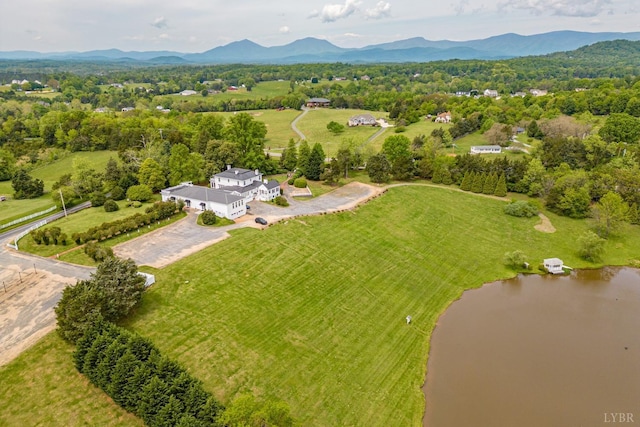 7821 Bellevue Rd, Forest, VA 24551 - aerial view with a rural view and a water and mountain view