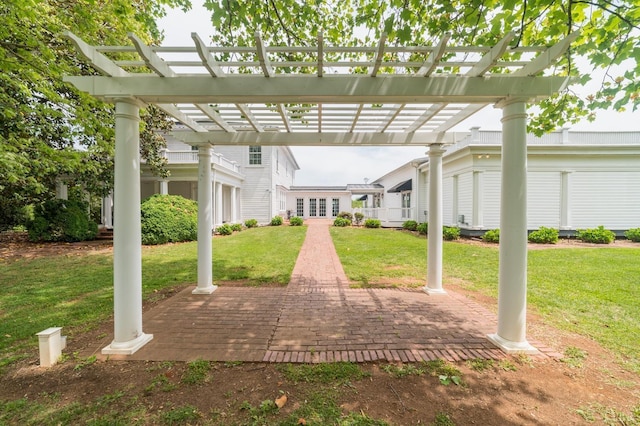 7821 Bellevue Rd, Forest, VA 24551 - view of patio with a pergola