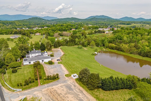 7821 Bellevue Rd, Forest, VA 24551 - birds eye view of property with a water and mountain view and a rural view