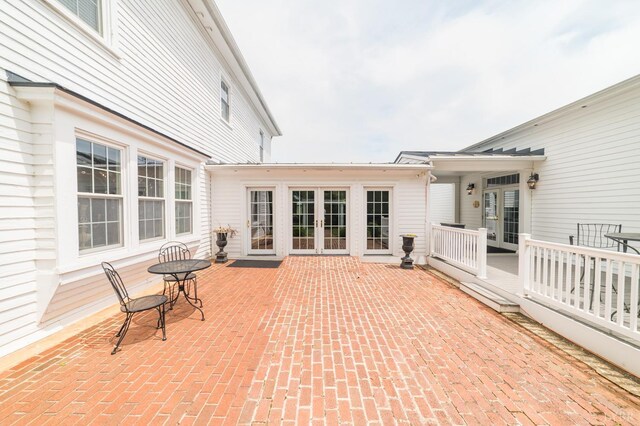 7821 Bellevue Rd, Forest, VA 24551 - view of patio / terrace with french doors