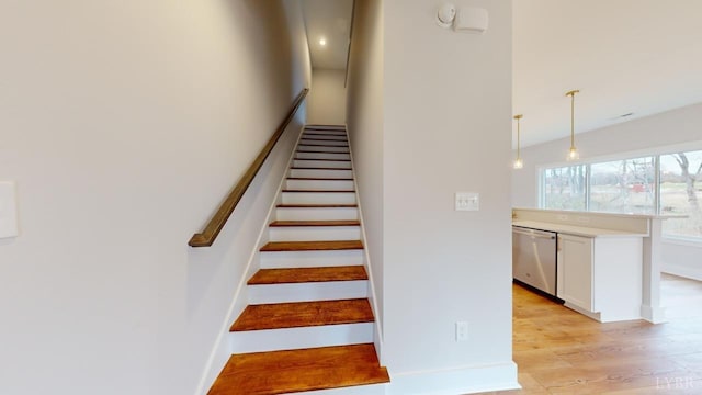 165 Allure Dr, Rustburg, VA 24588 - stairway with baseboards and wood finished floors