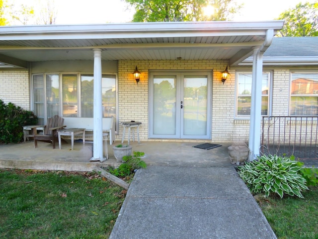 11420 Wards Rd, Rustburg, VA 24588 - property entrance with brick siding