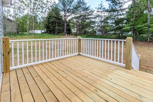 465 Soybean Dr, Appomattox, VA 24522 - deck with view of scattered trees