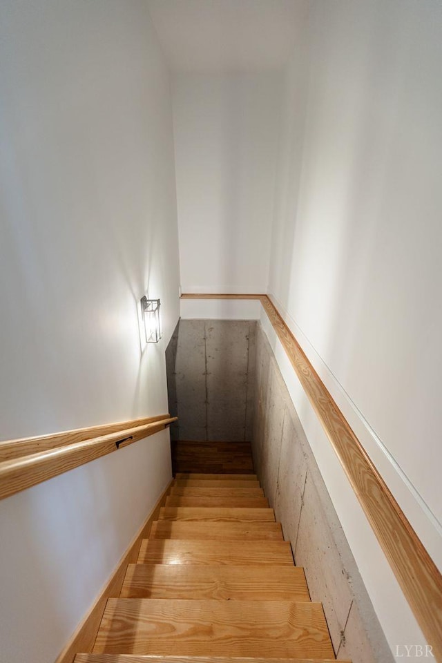 465 Soybean Dr, Appomattox, VA 24522 - stairs featuring wood finished floors
