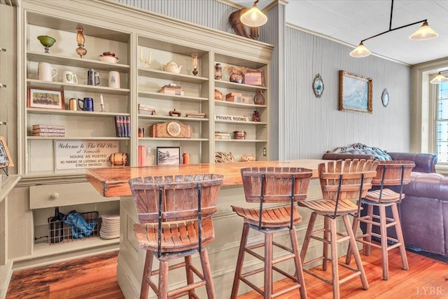 2816 Lowesville Rd, Lowesville, VA 22922 - bar area featuring wood finished floors