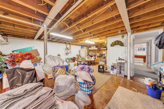 view of basement