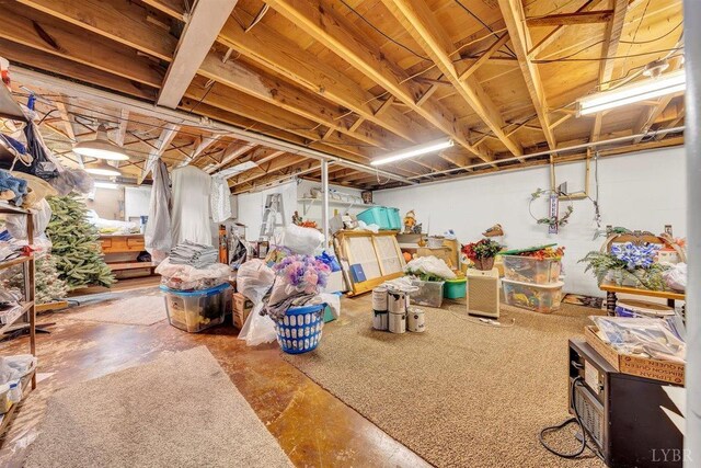 view of basement