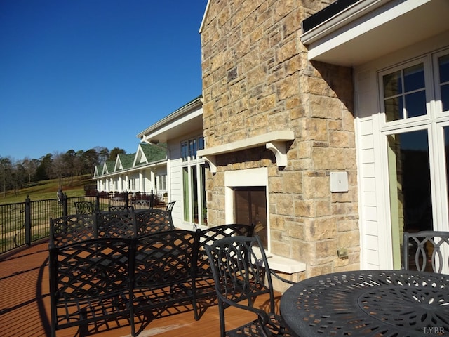 1402 Stapleton Rd, Gladstone, VA 24553 - view of wooden deck