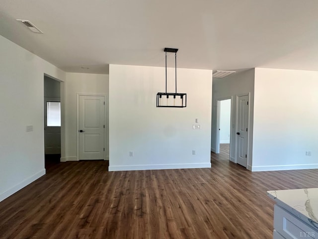 4678 Wildway Rd, Appomattox, VA 24522 - empty room with dark wood finished floors and baseboards