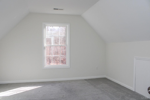 872 Two Bid Rd, Evington, VA 24550 - bonus room featuring carpet flooring, lofted ceiling, visible vents, and a healthy amount of sunlight