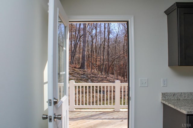 872 Two Bid Rd, Evington, VA 24550 - entryway featuring wood finished floors