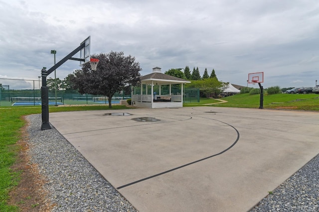 1055 Mariners Way, Huddleston, VA 24104 - view of basketball court with a gazebo, community basketball court, and a tennis court