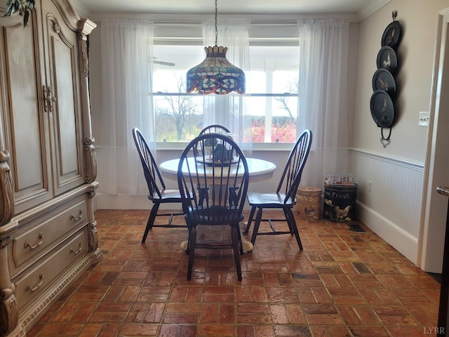 1501 Saxkey, Drakes Branch, VA 23937 - dining room featuring brick floors