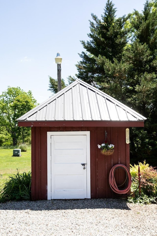 1501 Saxkey, Drakes Branch, VA 23937 - garage featuring a shed