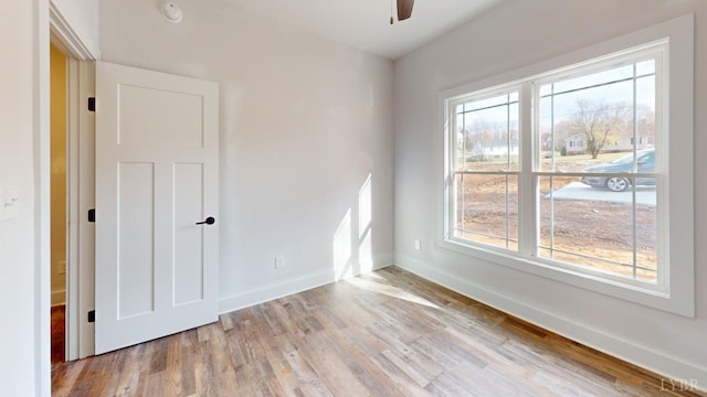 87 Greenhouse Rd, Rustburg, VA 24588 - spare room featuring baseboards, ceiling fan, and wood finished floors