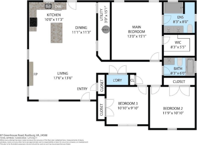 87 Greenhouse Rd, Rustburg, VA 24588 - floor plan