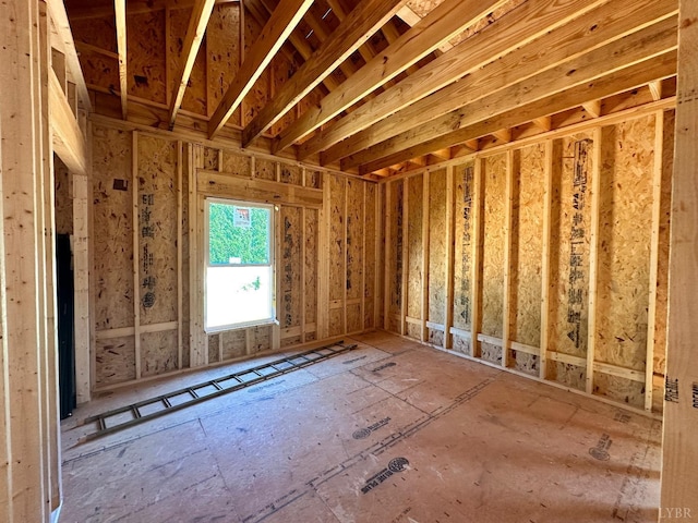 misc room with a sauna