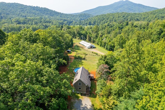 1343 Wares Gap Rd, Monroe, VA 24574 - bird's eye view featuring a forest view and a mountain view