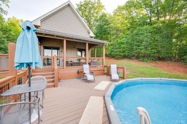 1343 Wares Gap Rd, Monroe, VA 24574 - outdoor pool featuring a deck