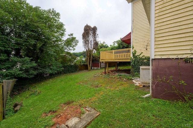 906 8th St, Lynchburg, VA 24504 - view of yard featuring a wooden deck