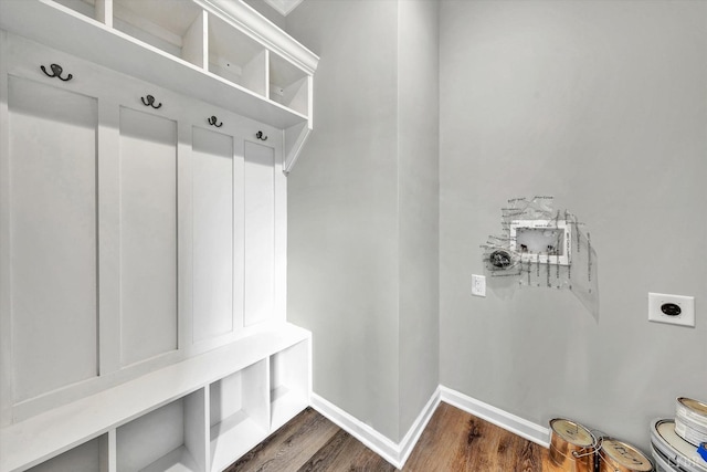1095 Fox Ln, Moneta, VA 24121 - mudroom featuring dark wood finished floors and baseboards