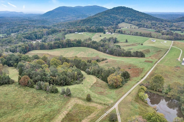 1095 Fox Ln, Moneta, VA 24121 - aerial view of a water and mountain view