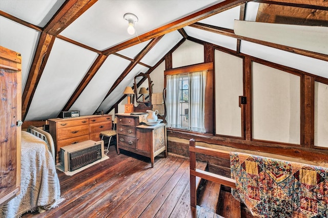 1155 Gaston Rd, Vinton, VA 24179 - bedroom with lofted ceiling and wood-type flooring