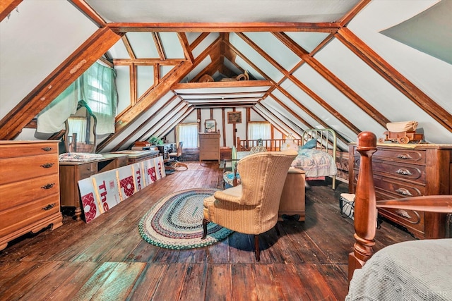 1155 Gaston Rd, Vinton, VA 24179 - bedroom featuring vaulted ceiling, multiple windows, and wood-type flooring