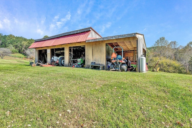 1155 Gaston Rd, Vinton, VA 24179 - view of pole building featuring a lawn