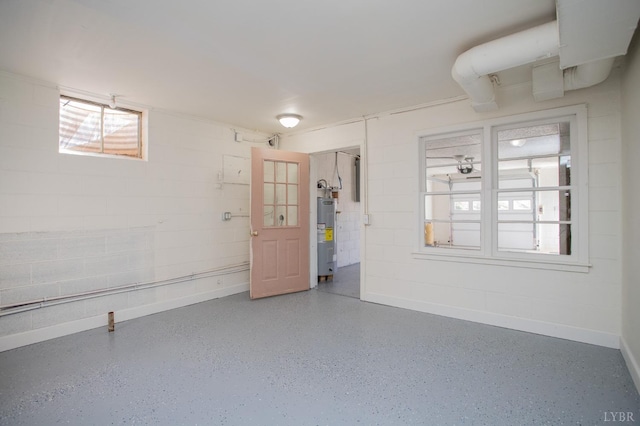 5427 Snake Creek Rd, Stuart, VA 24343 - interior space with water heater and baseboards