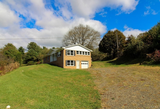 5427 Snake Creek Rd, Stuart, VA 24343 - view of yard with driveway and an attached garage