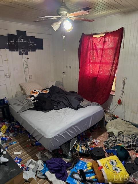 3535 Cabell Rd, Wingina, VA 24599 - bedroom with a ceiling fan