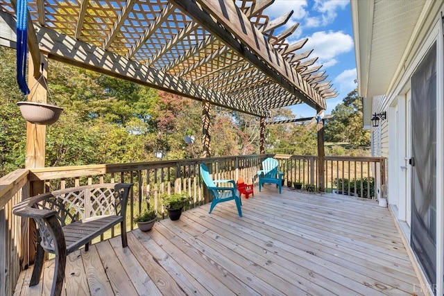1746 Fiddler Creek Rd, Bedford, VA 24523 - wooden terrace with a pergola