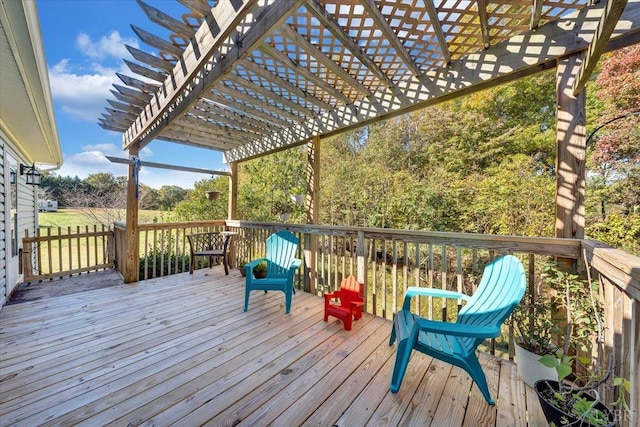 1746 Fiddler Creek Rd, Bedford, VA 24523 - wooden deck featuring a pergola