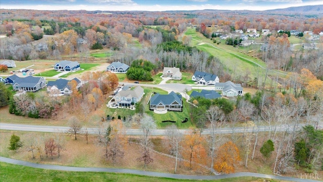 1161 Golf View Ct, Huddleston, VA 24104 - aerial overview of property's location with nearby suburban area