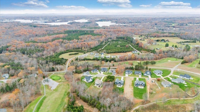 1161 Golf View Ct, Huddleston, VA 24104 - aerial view of property's location with a forest