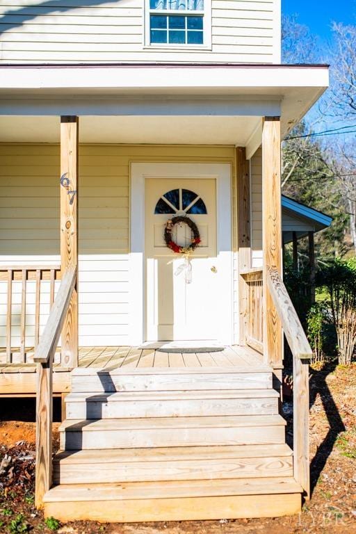 67 Lentz Ln, Shipman, VA 22971 - view of exterior entry with a porch