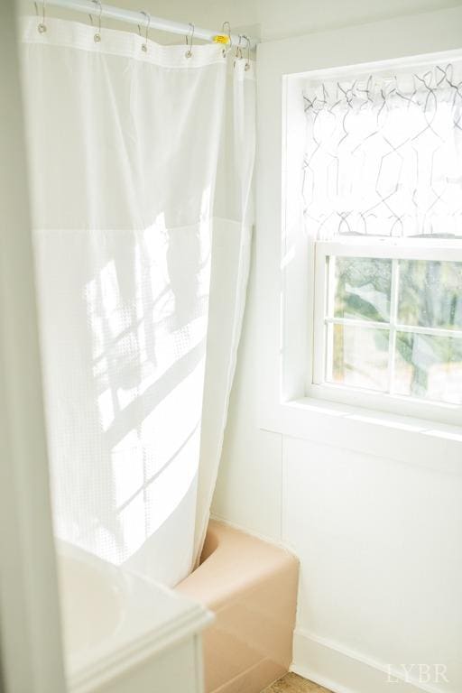 67 Lentz Ln, Shipman, VA 22971 - full bathroom featuring shower / bath combination with curtain