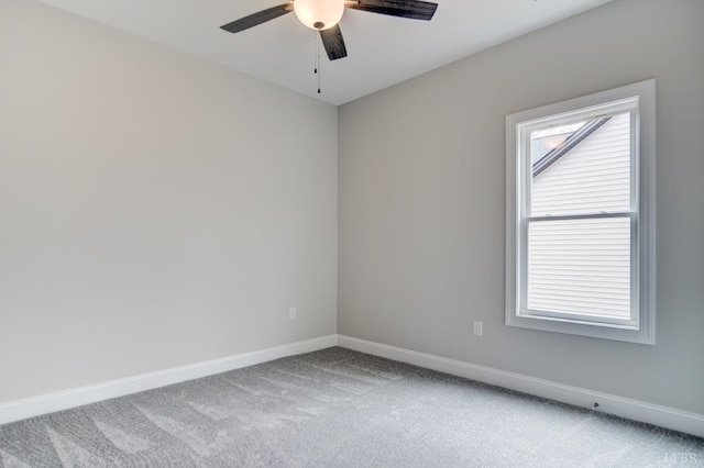 1327 Greenhouse Rd, Rustburg, VA 24588 - unfurnished room with carpet flooring, baseboards, and a ceiling fan
