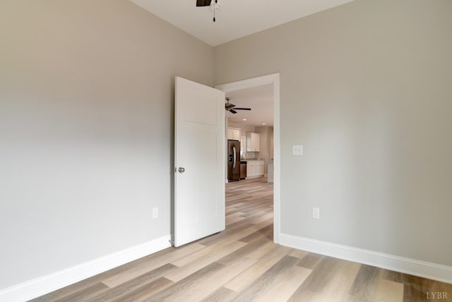 1327 Greenhouse Rd, Rustburg, VA 24588 - empty room with light wood-type flooring, baseboards, and a ceiling fan