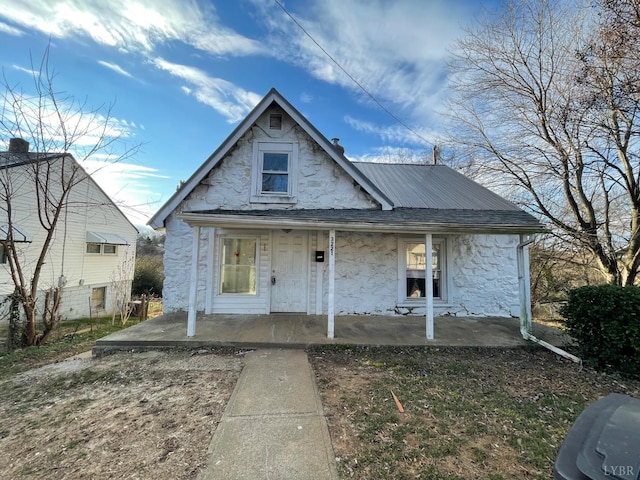 3221 Maryland Ave, Lynchburg, VA 24501 - bungalow-style home featuring a porch and stone siding