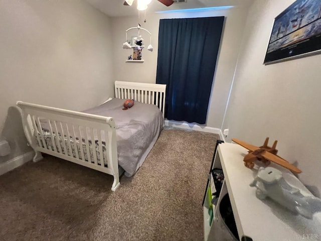 188 Mallard Ln, Lynchburg, VA 24502 - carpeted bedroom featuring baseboards and ceiling fan