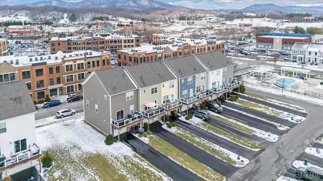 59 Broad St, Daleville, VA 24083 - birds eye view of property featuring a mountain view