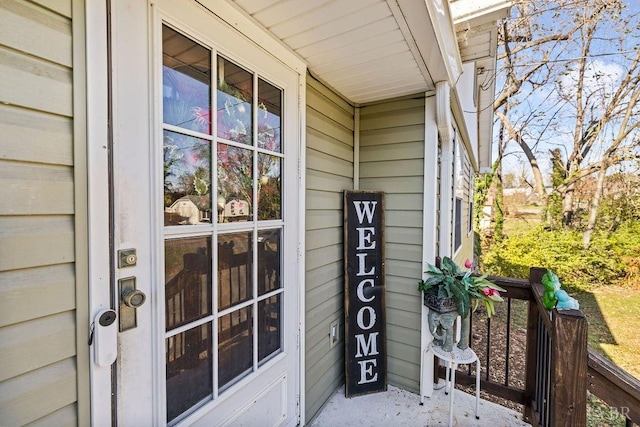 1117 Long Meadows Dr, Lynchburg, VA 24502 - view of exterior entry featuring covered porch