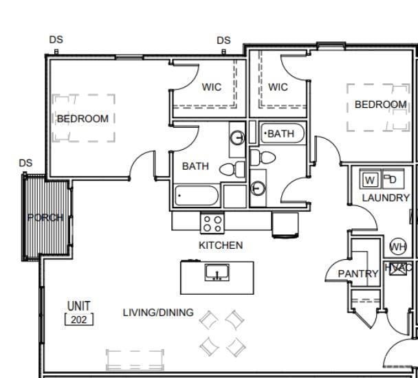 128 Brenleigh Ct Unit 202, Lynchburg, VA 24501 - floor plan / room layout
