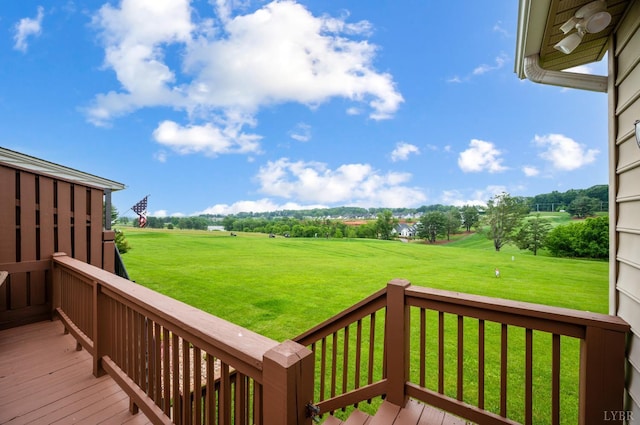 152 Fairwinds Ct, Forest, VA 24551 - wooden deck with a lawn