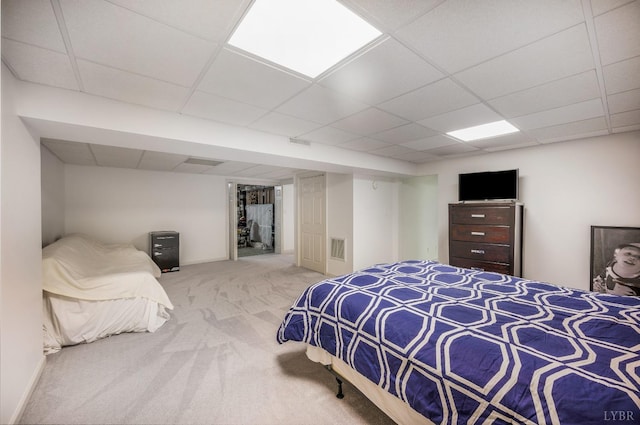 152 Fairwinds Ct, Forest, VA 24551 - carpeted bedroom with a drop ceiling